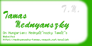 tamas mednyanszky business card